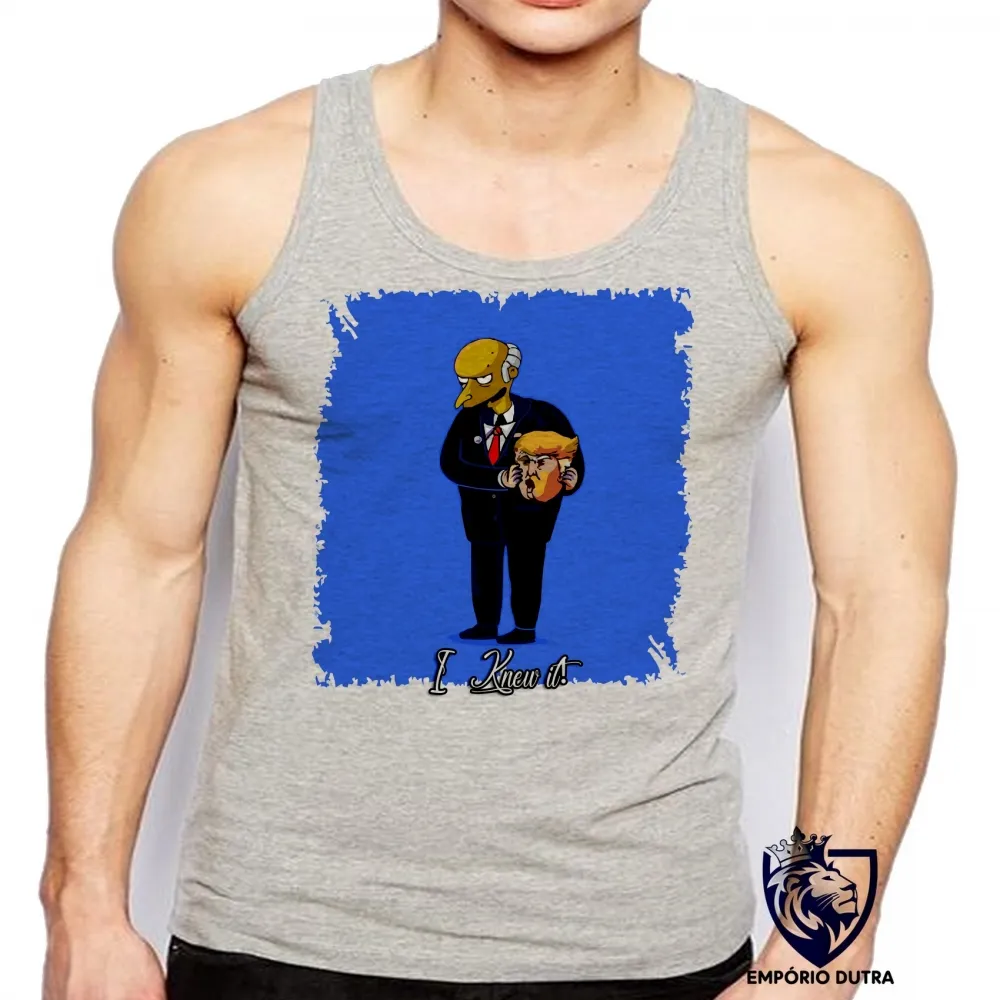 Camiseta Regata adulto ou infantil Mrs. Burns Trump Imagem