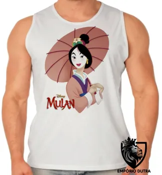 Camiseta Regata adulto ou infantil Mulan - Foto 2