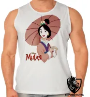 Camiseta Regata adulto ou infantil Mulan - Foto 2