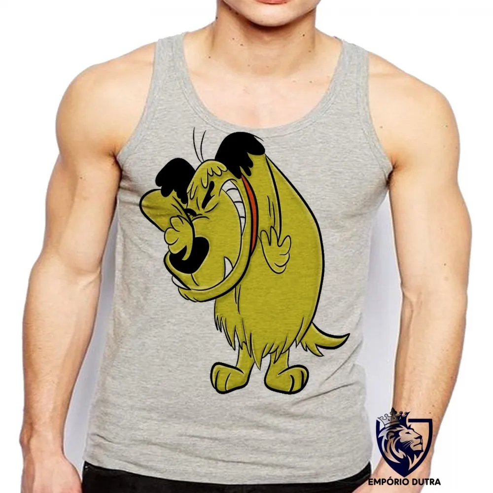 Camiseta Regata adulto ou infantil muttley cachorro cão rabujento dick vigarista Imagem
