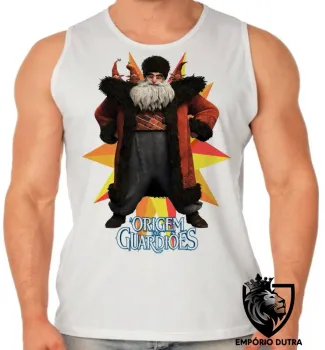 Camiseta Regata adulto ou infantil Origem dos Guardiões papai noel - Foto 2