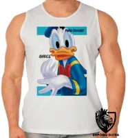 Camiseta Regata adulto ou infantil Pato Donald quack amigo mickey - Foto 2