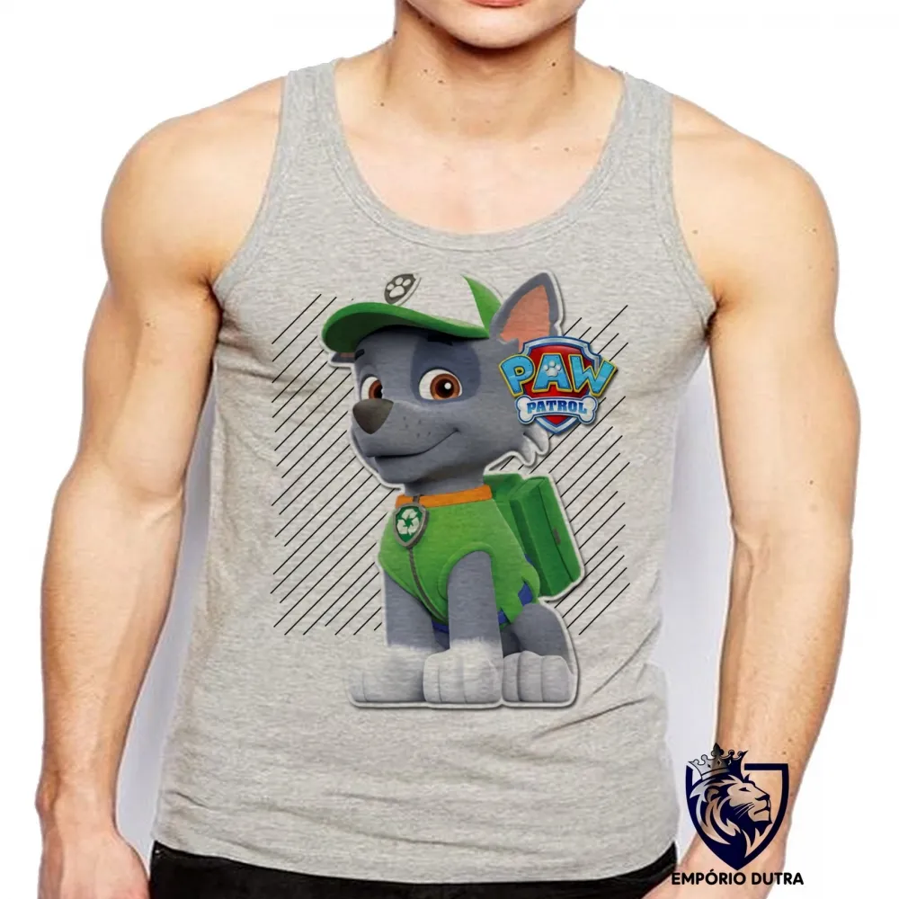 Camiseta Regata adulto ou infantil Patrulha Canina Rocky Imagem