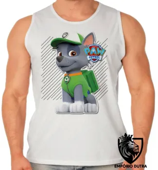 Camiseta Regata adulto ou infantil Patrulha Canina Rocky - Foto 2