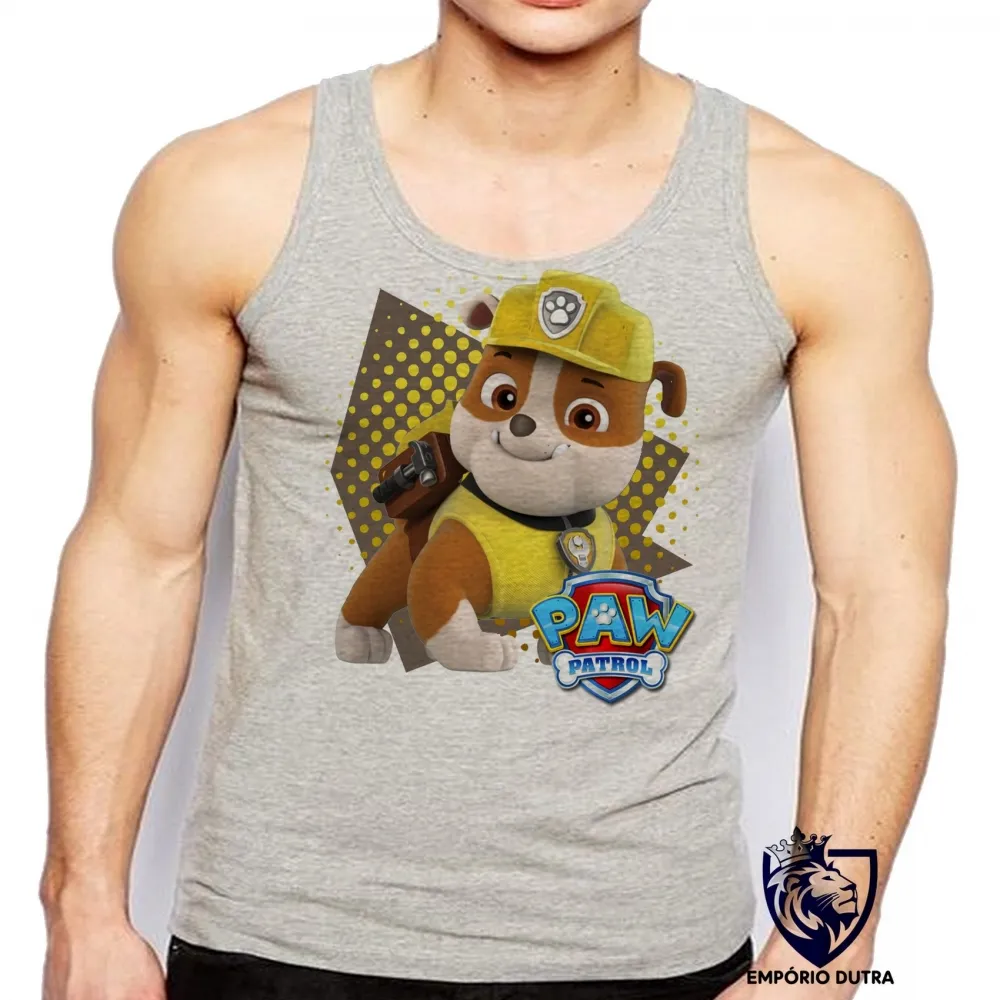 Camiseta Regata adulto ou infantil Patrulha Canina Ruble Imagem