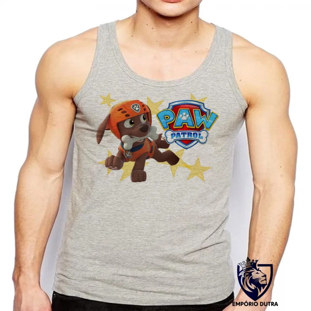 Camiseta Regata adulto ou infantil Patrulha Canina Zuma