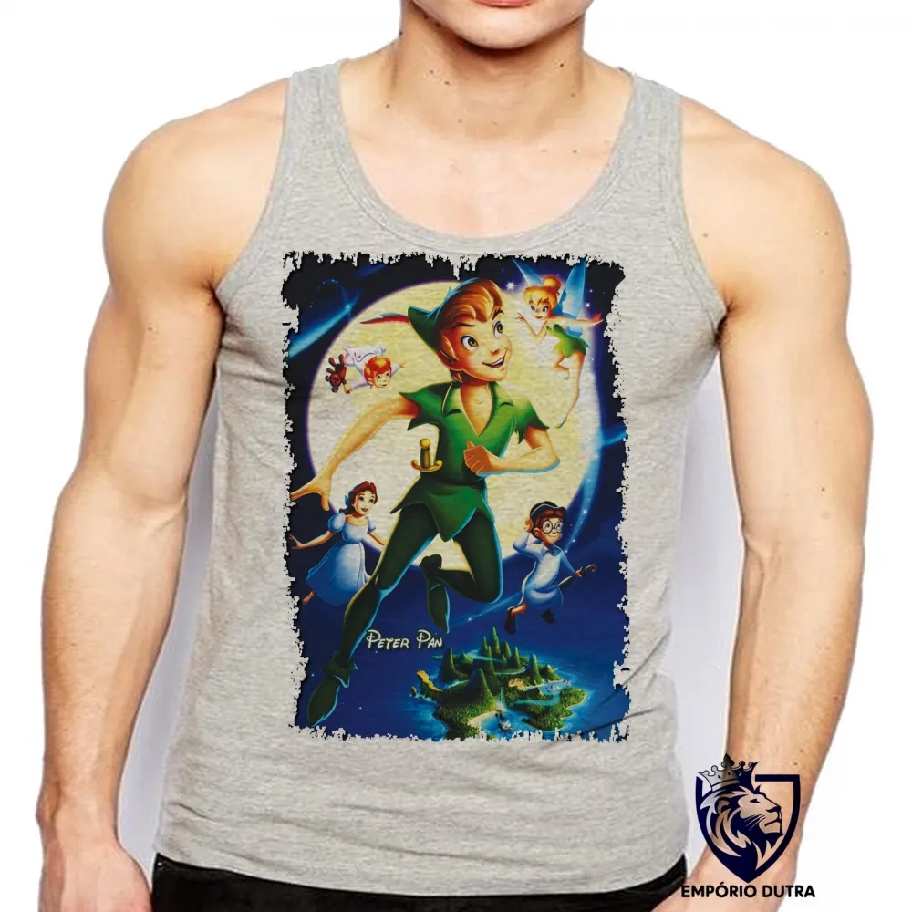Camiseta Regata adulto ou infantil Peter Pan e fada sininho Imagem