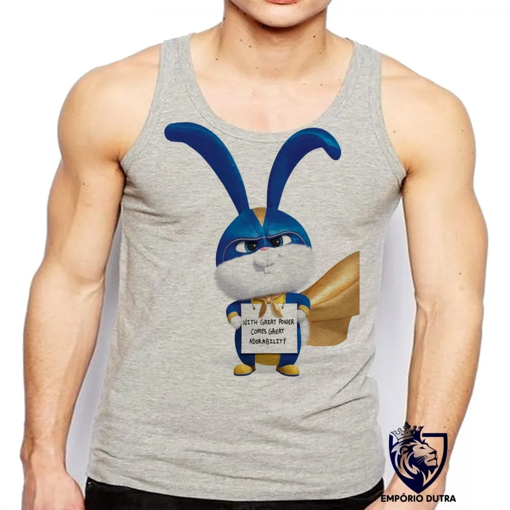 Camiseta Regata adulto ou infantil Pets Bola de Neve