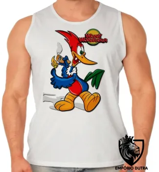 Camiseta Regata adulto ou infantil Pica Pau louco - Foto 2