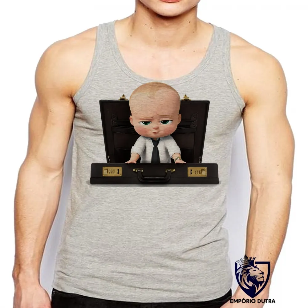 Camiseta Regata adulto ou infantil poderoso chefinho chefão desenho filme Imagem