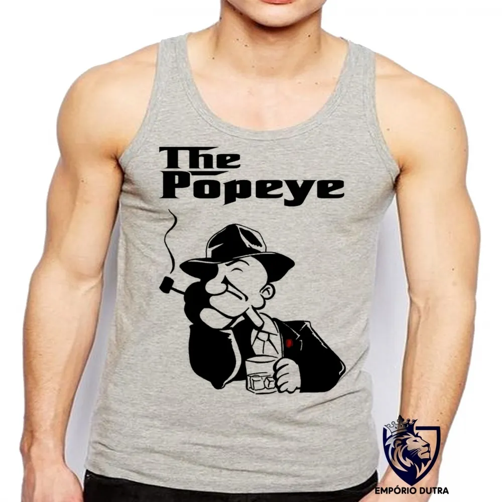 Camiseta Regata adulto ou infantil Popeye poderoso chefão the godfather