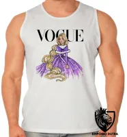 Camiseta Regata adulto ou infantil Rapunzel disney enrolados - Foto 2