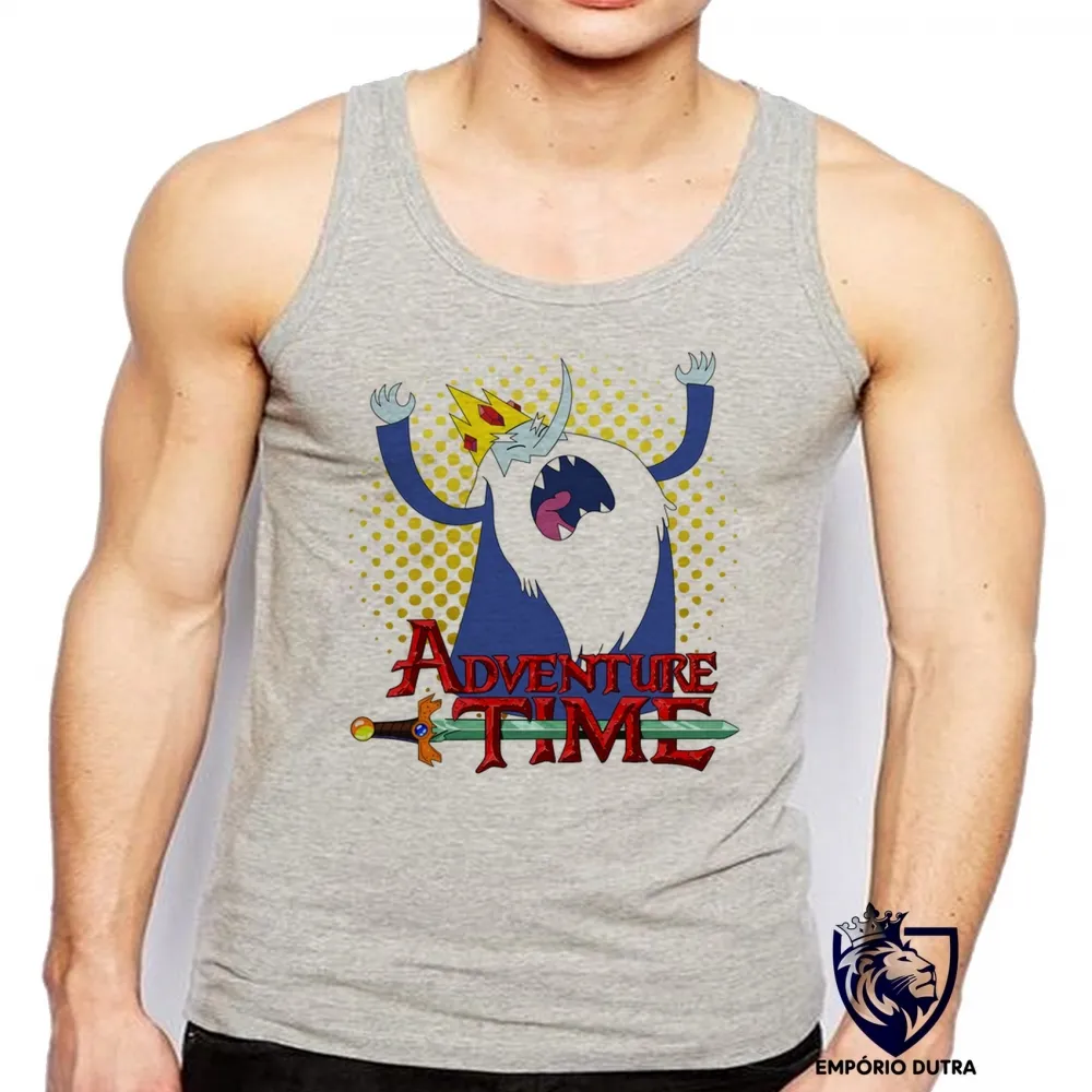 Camiseta Regata adulto ou infantil Rei Gelado Hora da Aventura Imagem