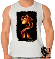 Camiseta Regata adulto ou infantil Rei Leão disney Lion King Mufasa Simba filho - Foto 2