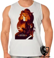 Camiseta Regata adulto ou infantil rei leão escar simba disney desenho - Foto 2