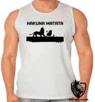 Camiseta Regata adulto ou infantil rei leão Hakuna Matata timão pumba lion king - Foto 2