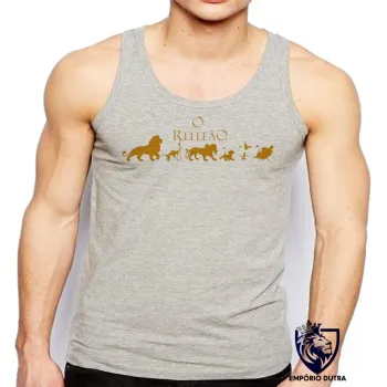 Camiseta Regata adulto ou infantil Rei Leão Lion King Mufasa Simba timão pumba