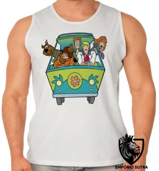 Camiseta Regata adulto ou infantil Scooby doo desenho antigo personagens carro - Foto 2
