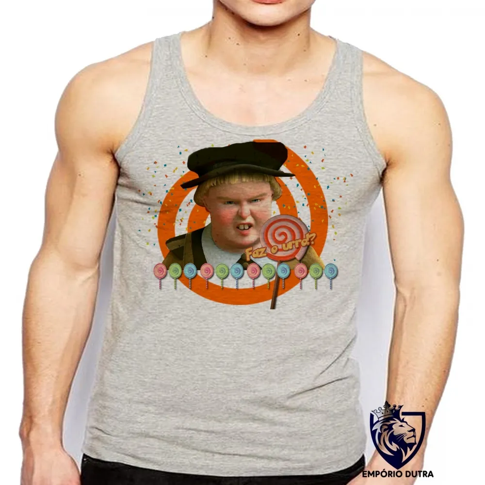 Camiseta Regata adulto ou infantil Shrek Faz o urro ogro verde fiona Imagem