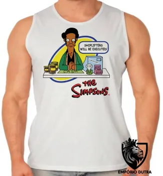 Camiseta Regata adulto ou infantil Simpsons apu indiano homer bart lisa - Foto 2