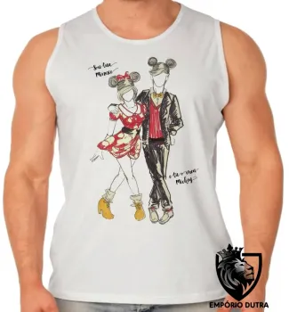 Camiseta Regata adulto ou infantil Sou Minnie tu Mickey namoro casal - Foto 2