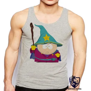 Camiseta Regata adulto ou infantil south park cartman bruxo desenho