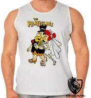 Camiseta Regata adulto ou infantil The flinstones casamento fred vilma - Foto 2