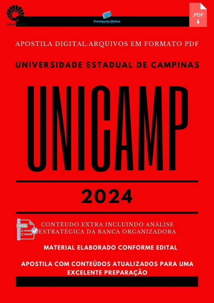 Apostila UNICAMP Biologista 2024 Imagem