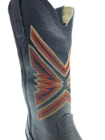 Ref: 1213 - Bota Country Texana Perdigão Masculina - Cor Preto - Foto 3