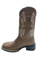 Ref: 1203 - Bota Country Texana Perdigão Feminina 34 ao 39 - Cor Conhaque - Foto 4