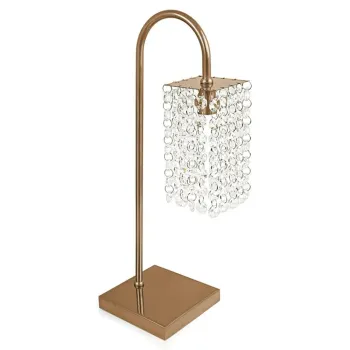 Abajur Clearcrillic Cristal Acrilico Quadrado New Cobre