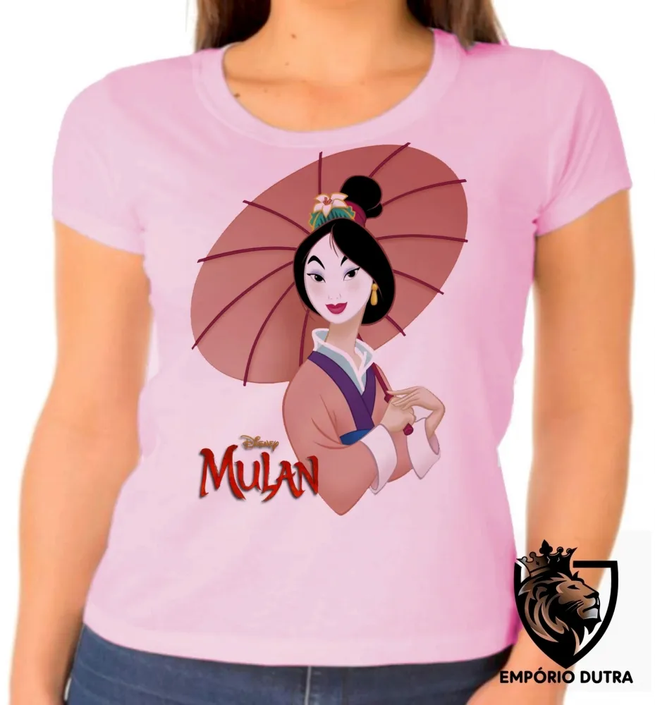 Baby look blusa feminina Mulan japonesa