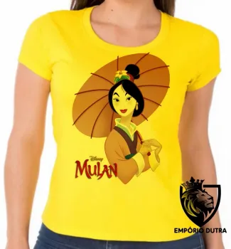 Baby look blusa feminina Mulan japonesa - Foto 2