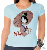 Baby look blusa feminina Mulan japonesa - Foto 3