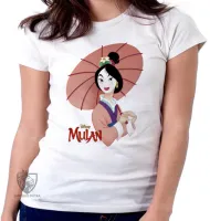 Baby look blusa feminina Mulan japonesa - Foto 5