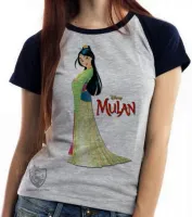 Baby look blusa feminina Mulan japão - Foto 4