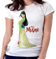 Baby look blusa feminina Mulan japão - Foto 5