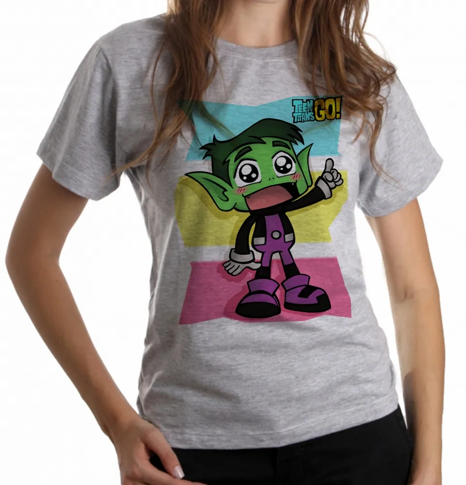 Baby look blusa feminina Mutano fofo cute jovens titãs titan go