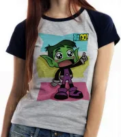 Baby look blusa feminina Mutano fofo cute jovens titãs titan go - Foto 2