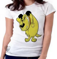 Baby look blusa feminina muttley cachorro cão rabujento dick vigarista - Foto 5