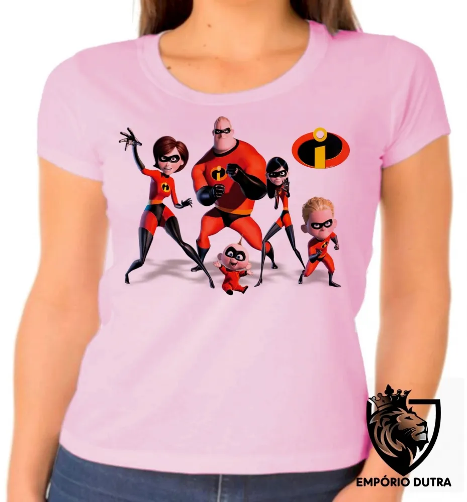 Baby look blusa feminina Os Incríveis Imagem