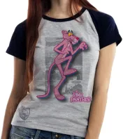 Baby look blusa feminina Pantera cor de rosa hq - Foto 5
