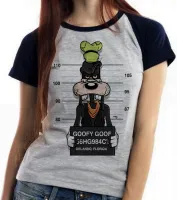 Baby look blusa feminina Pateta prisão disney preso - Foto 4