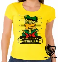 Baby look blusa feminina pato donald disney preso - Foto 2