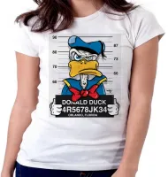 Baby look blusa feminina pato donald disney preso - Foto 6
