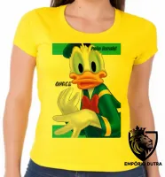 Baby look blusa feminina Pato Donald quack amigo mickey - Foto 3
