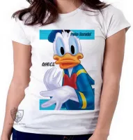 Baby look blusa feminina Pato Donald quack amigo mickey - Foto 5