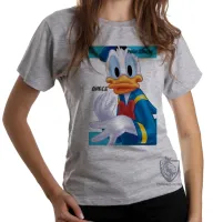 Baby look blusa feminina Pato Donald quack amigo mickey - Foto 6