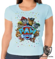 Baby look blusa feminina Patrulha Canina Equipe - Foto 4