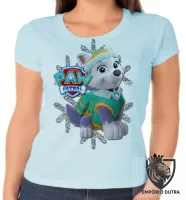 Baby look blusa feminina Patrulha Canina Everest - Foto 5